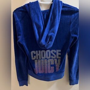 Juicy Couture Velvet Zip up Hoodie